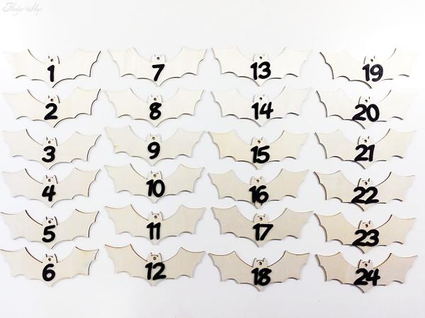 Fledys Holzfledermäuse mit Zahl